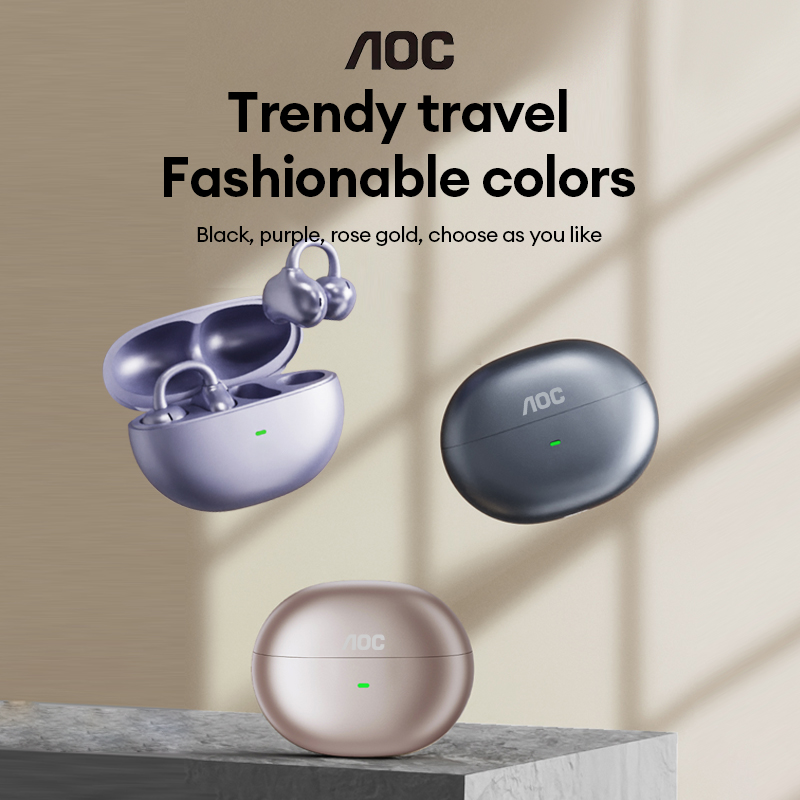 Outdoor Usb Power Supply - AOC ACD2544 ワイヤレスBluetoothイヤークリップイヤホン オープンイヤーヘッドホン サラウンドステレオサウンド 低遅延