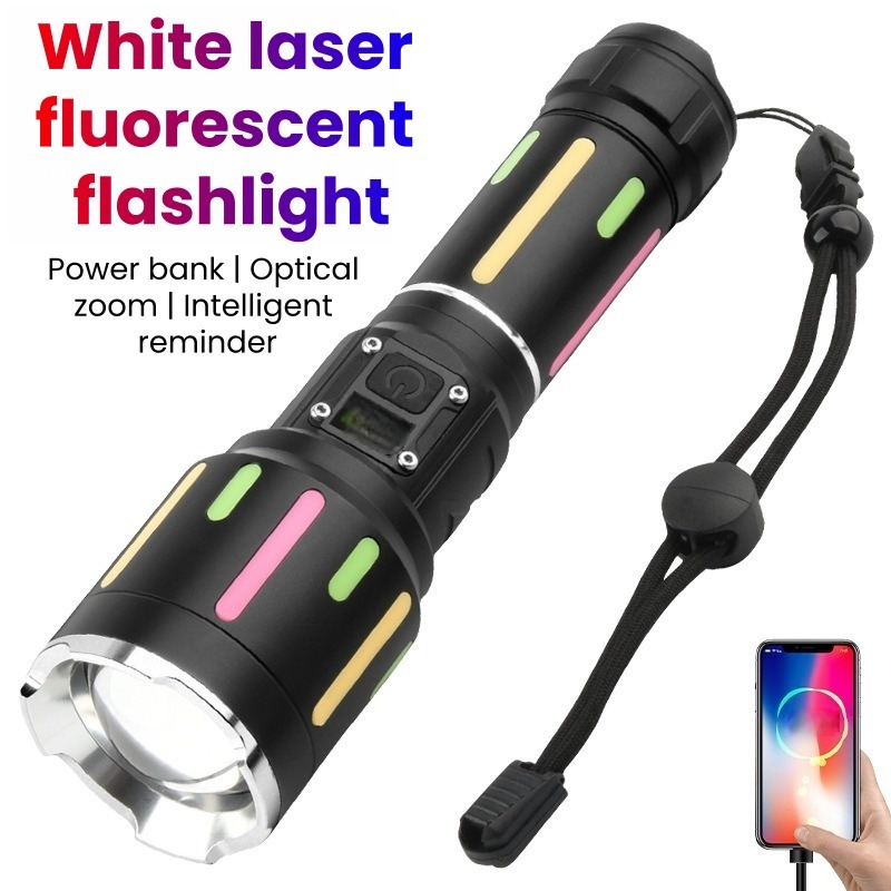 Outdoor Power For Lights - ハイパワー白色光蛍光懐中電灯充電式ズーム可能長距離懐中電灯屋外ハイキングキャンプ非常灯