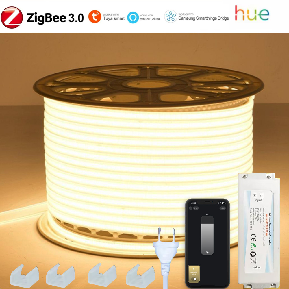 Outdoor Power Point Zigbee - ZIGBEE 3.0 220V COB LED ストリップライト