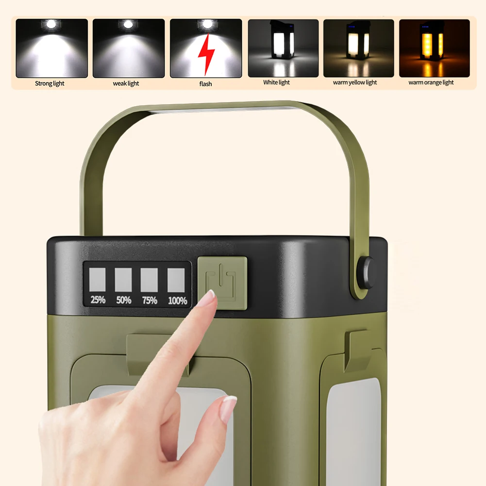 ソーラー充電式折りたたみ式2000mAhパワーバンク付き屋外 - Outdoor Power For Lights のレビューと価格