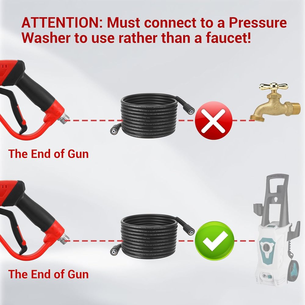 ウォッシャーガンとホースキット、25フィートのパワーウォッシ - Power Washer Gun Replacement のレビューと価格