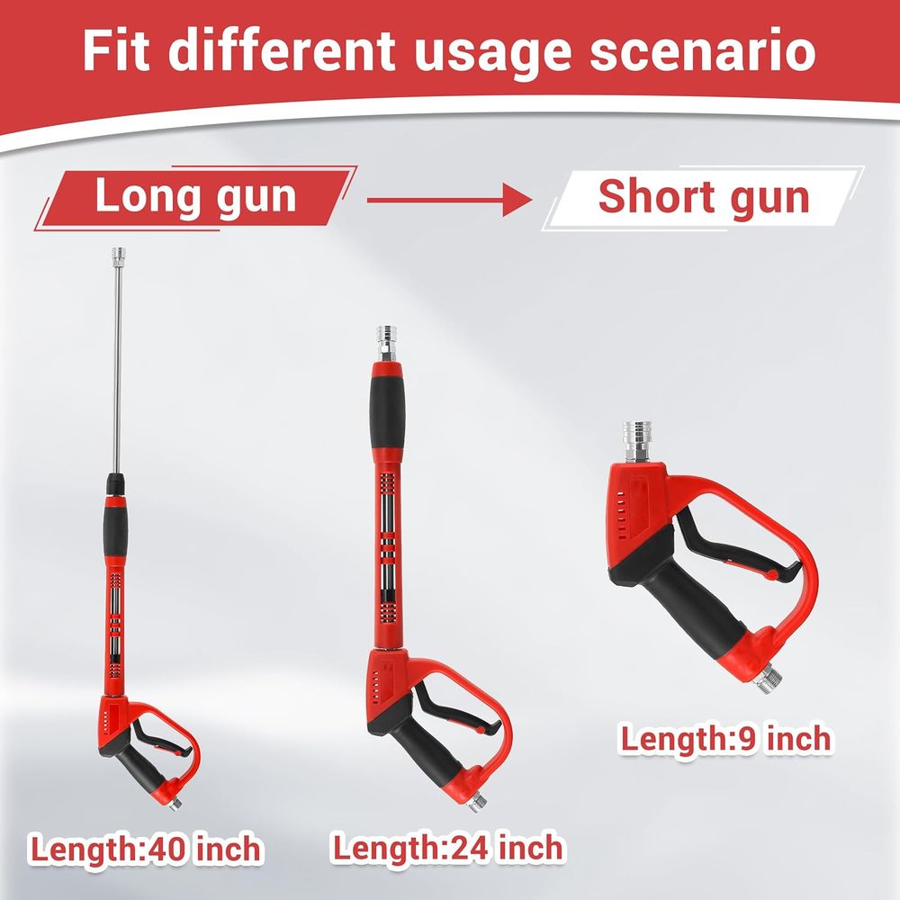 ウォッシャーガンとホースキット、25フィートのパワーウォッシ - Power Washer Gun Replacement のレビューと価格