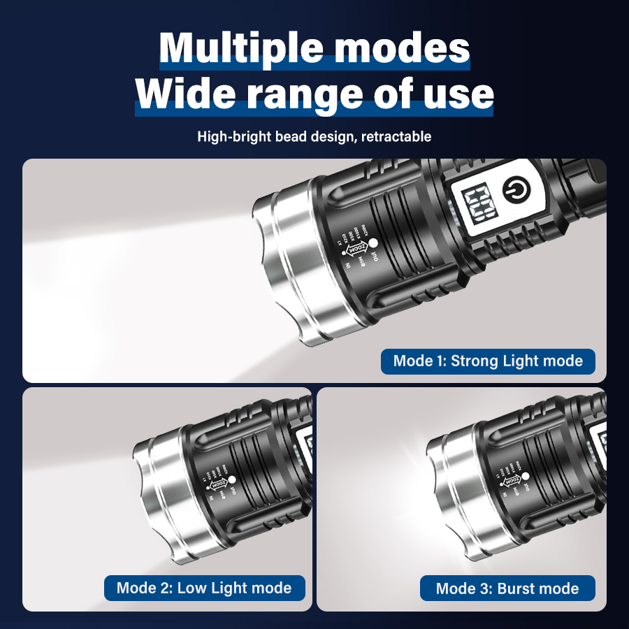 ハイパワー 200000LM LED 懐中電灯内蔵バッテリー - Outdoor Power For Lights のレビューと価格