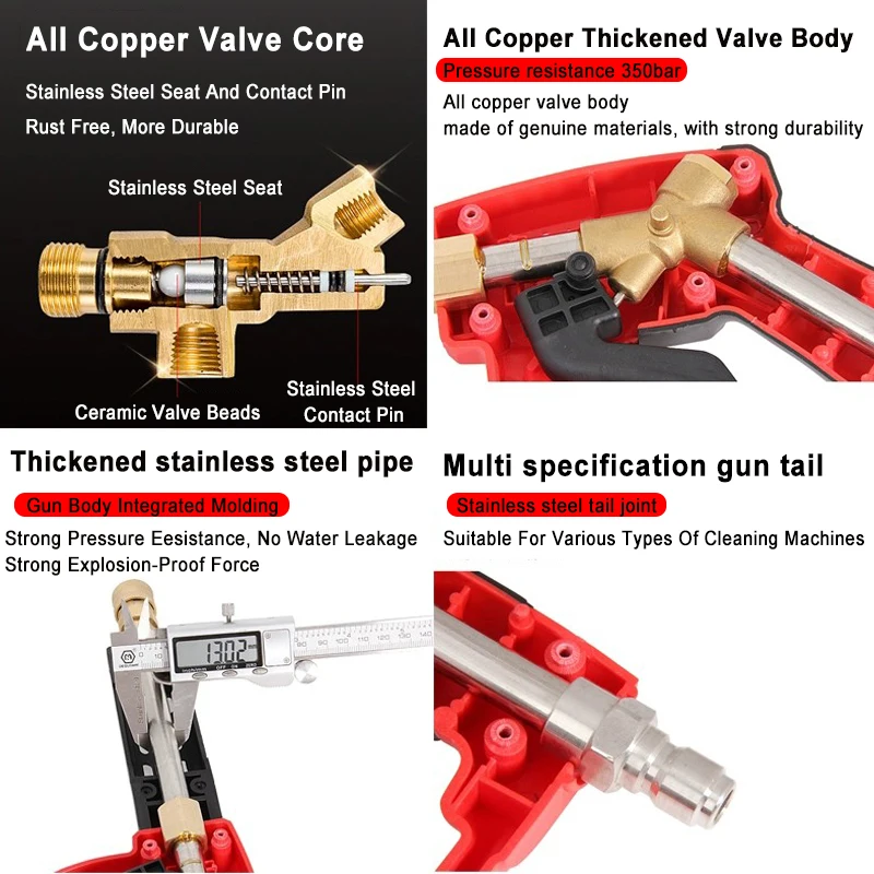 スペアwandエクステンション付き高圧洗浄機ガン,5ノズルチ - Power Washer Gun Replacement のレビューと価格