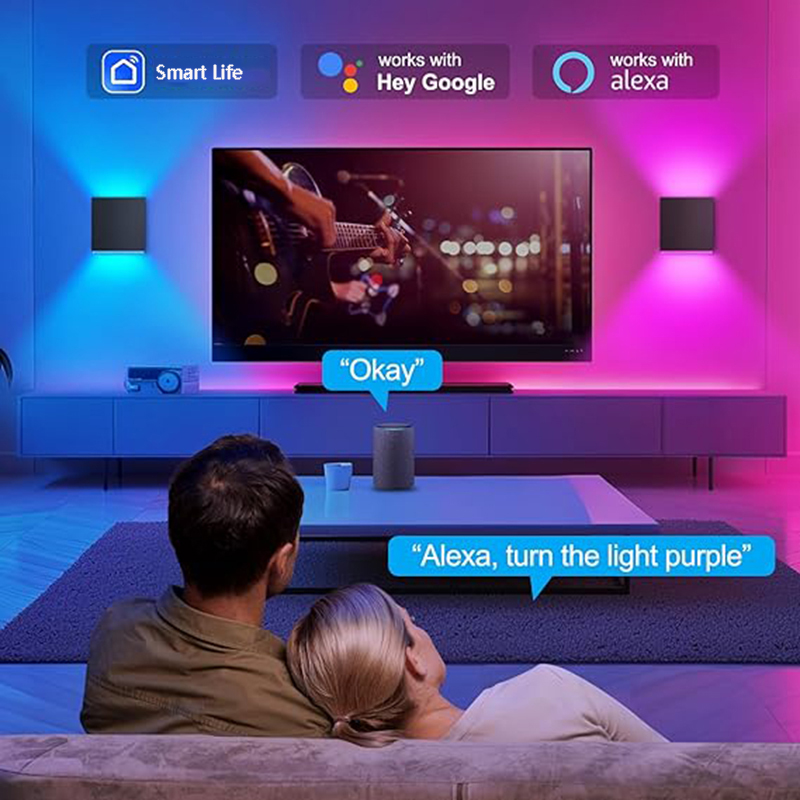 12 ワット LED 屋外ウォールライト RGBCCT 調光 - Outdoor Power Point Zigbee のレビューと価格