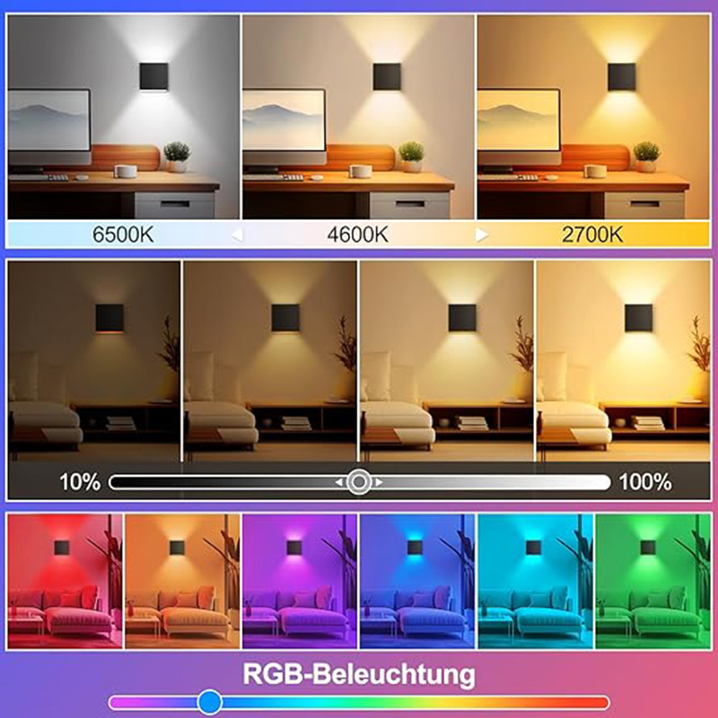 12 ワット LED 屋外ウォールライト RGBCCT 調光 - Outdoor Power Point Zigbee のレビューと価格