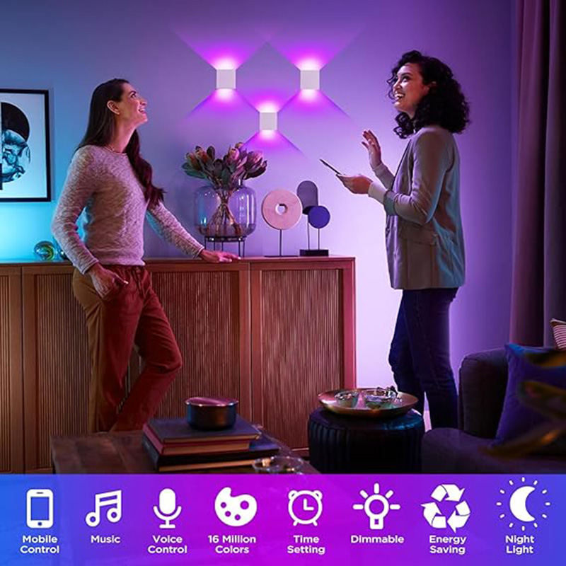 12 ワット LED 屋外ウォールライト RGBCCT 調光 - Outdoor Power Point Zigbee のレビューと価格