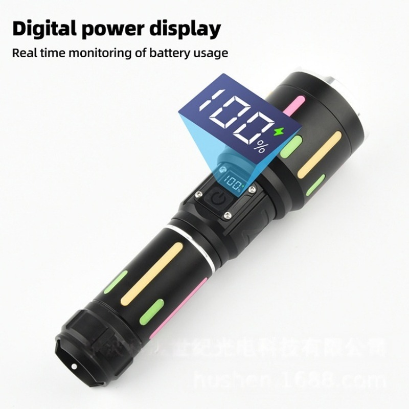 ハイパワー白色光蛍光懐中電灯充電式ズーム可能長距離懐中電灯屋 - Outdoor Power For Lights のレビューと価格