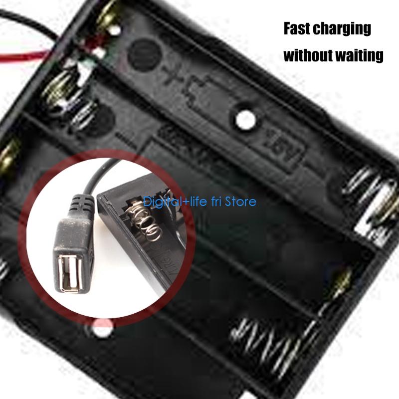 E06D 4 スロットバッテリーケース USB 電源アダプタ - Outdoor Usb Power Strip のレビューと価格