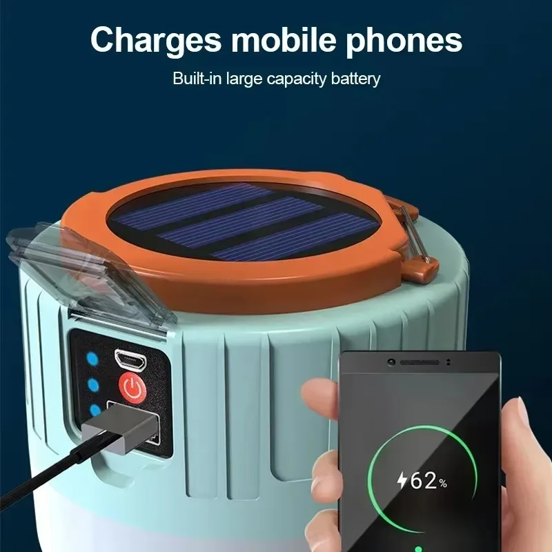 ソーラーキャンプランタン 充電式LEDポータブルワークライト - Outdoor Power For Lights のレビューと価格