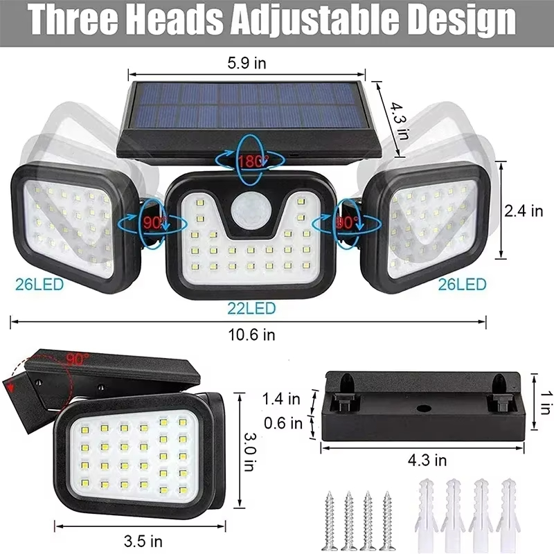Led ソーラーライト屋外モーションセンサー人体検知調節可能 - Outdoor Power Outlet Weatherproof のレビューと価格