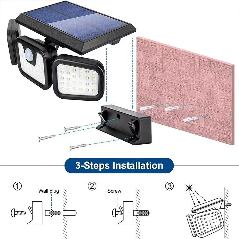 Led ソーラーライト屋外モーションセンサー人体検知調節可能 - Outdoor Power Outlet Weatherproof のレビューと価格