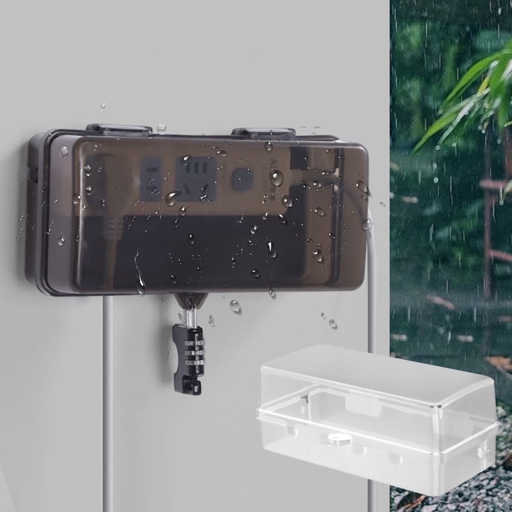 耐久性のあるプラスチック製プラグボックス盗難防止耐候性延長コ - Outdoor Power Outlet Weatherproof のレビューと価格