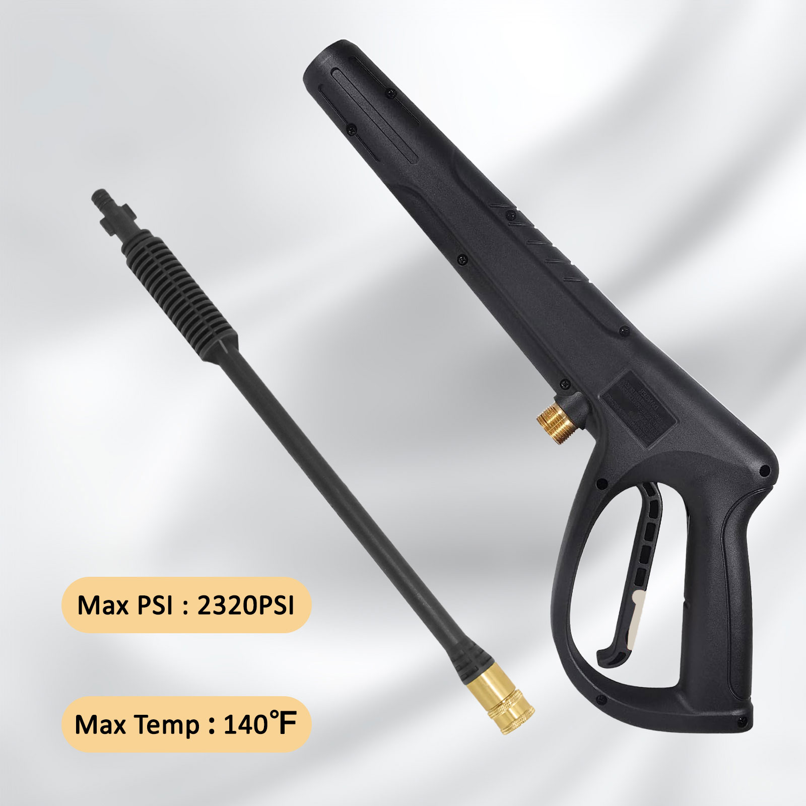 高圧洗浄機ガン M22 14 ミリメートル入口継手パワーウォ - Power Washer Gun Replacement のレビューと価格