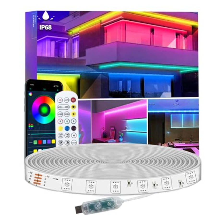 LEDストリップライトIP68屋外防水、5V USB電源、音 - Outdoor Usb Power Strip のレビューと価格