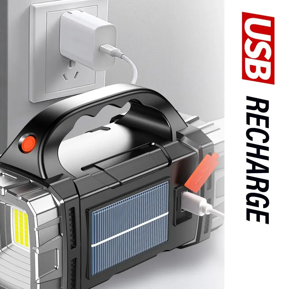 新しいアップグレード充電式ハイパワーソーラー LED 懐中電 - Outdoor Usb Power Supply のレビューと価格