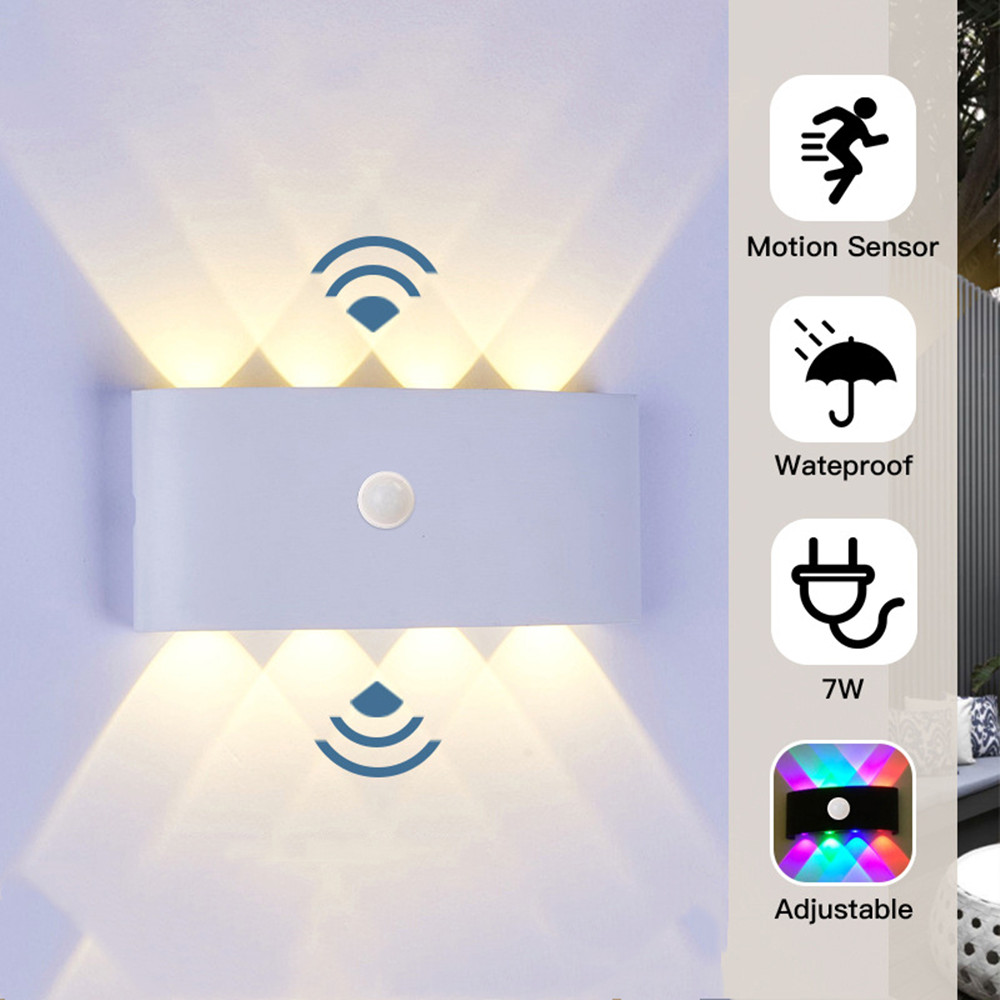 Pirモーションセンサー付きウォールライト,屋外照明,庭,リ - Outdoor Power Outlet Weatherproof のレビューと価格