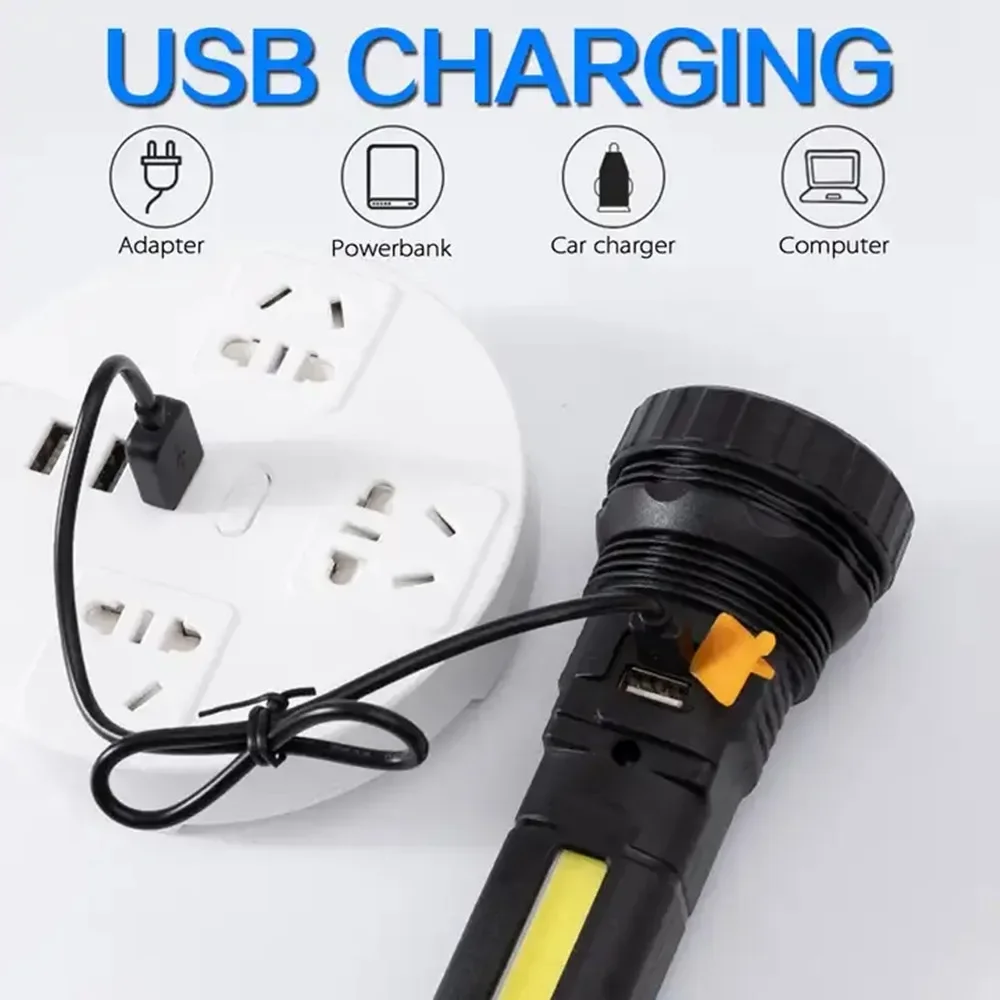 1PC 多機能ソーラー LED 懐中電灯屋外長距離トーチ緊急 - Outdoor Power For Lights のレビューと価格